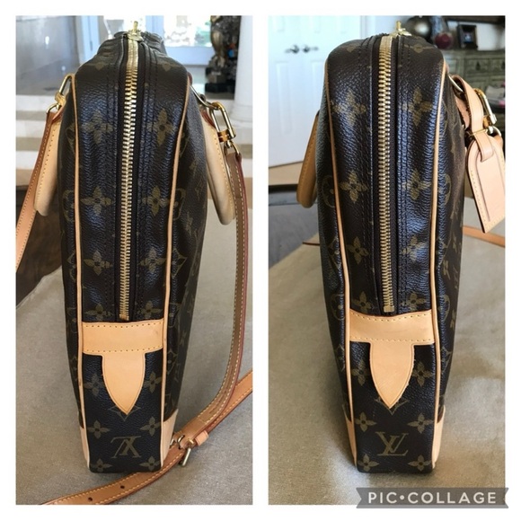 Excellent Unisex Louis Vuitton Porte Documents Voyage Briefcase with Strap - Picture 5 of 17